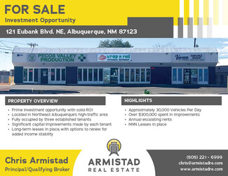 Albuquerque, NM Storefront Retail/Office - 121 Eubank Blvd NE