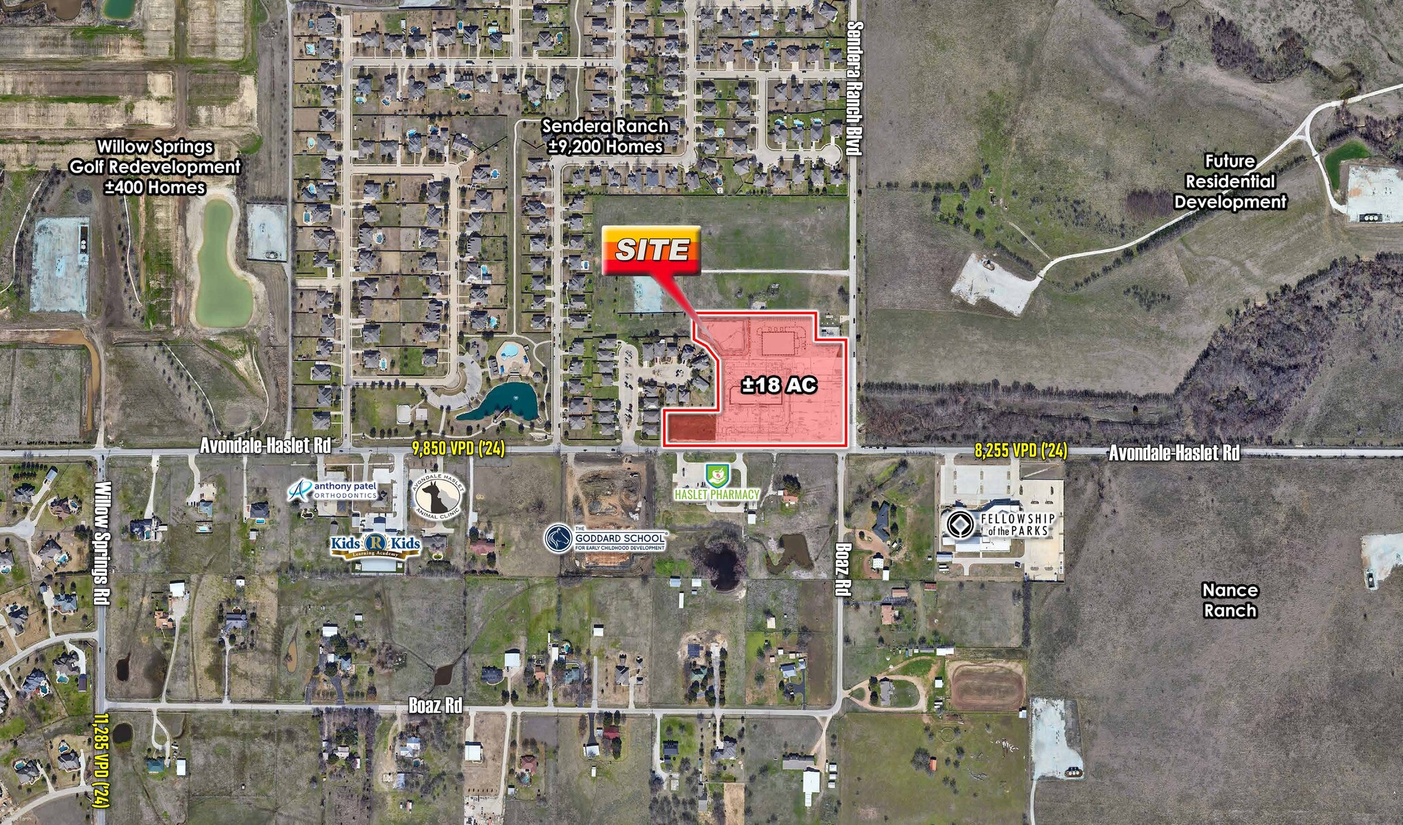 NWC Avondale-Haslet & Sendera Ranch blvd, Haslet, TX for Rent