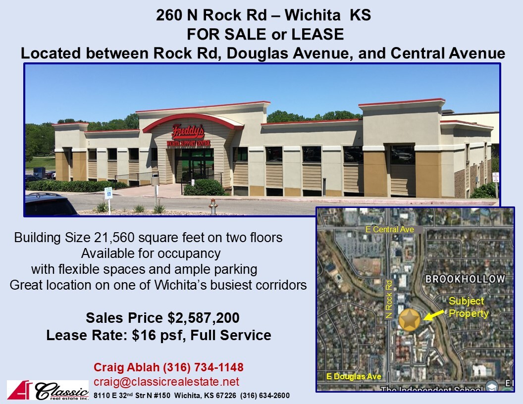 260 N Rock Rd, Wichita, KS for Sale