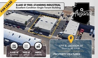 Phoenix, AZ Industrial - 1711 E Jackson St Phoenix, AZ Industrial - 1711 E Jackson St
