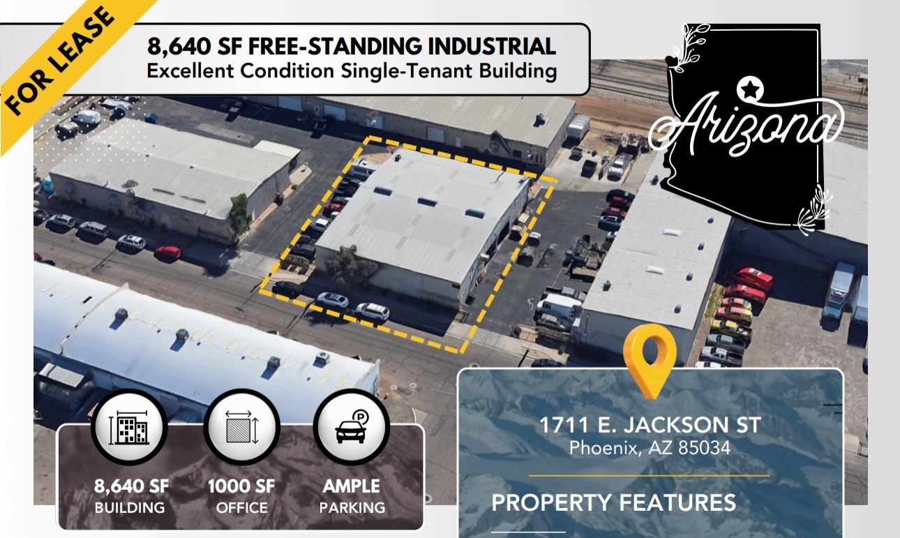 1645-1711 E Jackson St, Phoenix, AZ for Rent