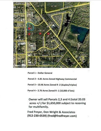 Saint Marys, GA Commercial Land - Charlie Smith Sr Hwy @ Sandbar Drive