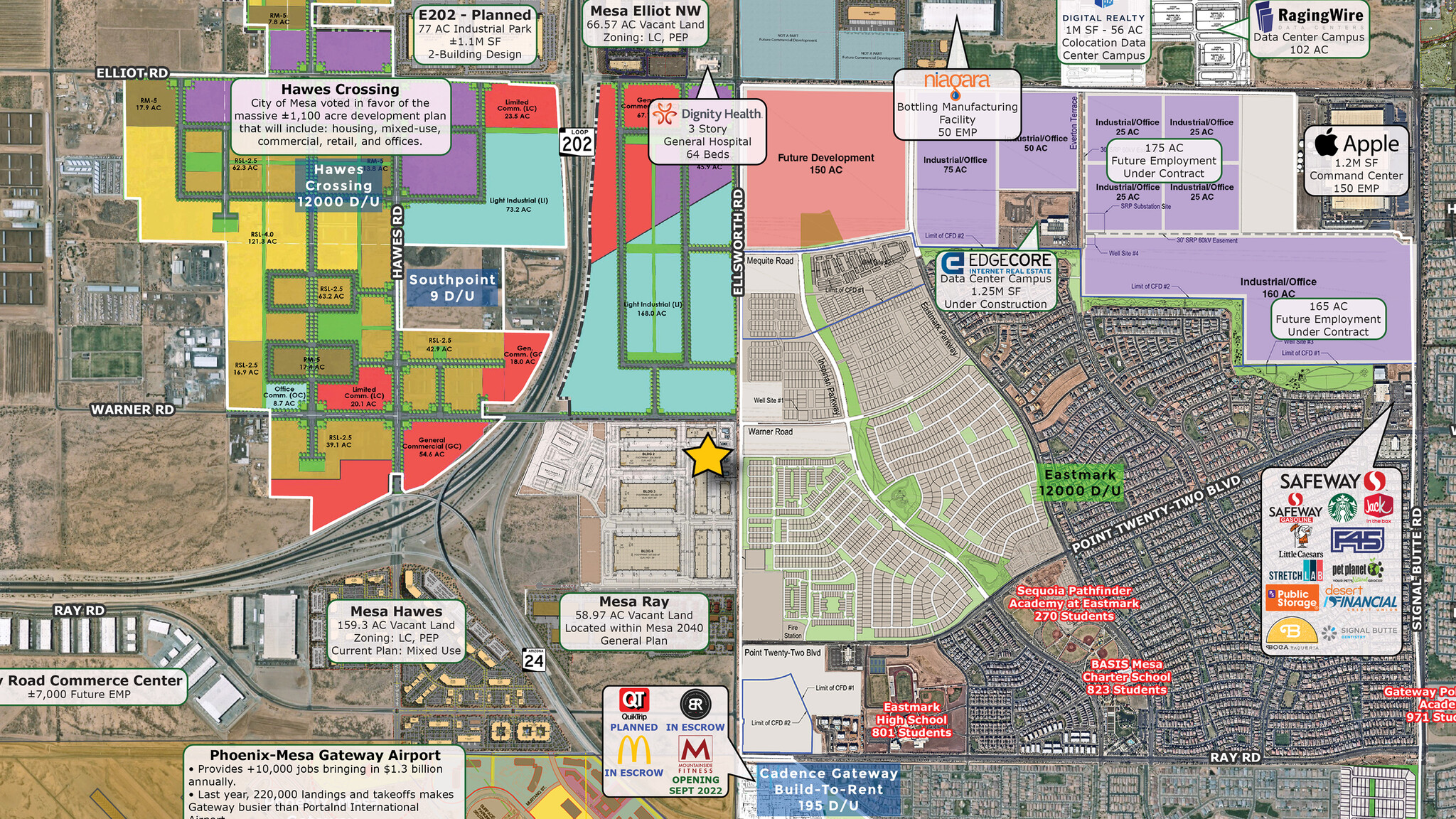 SWC of Ellsworth Rd & Warner Rd, Mesa, AZ for Sale