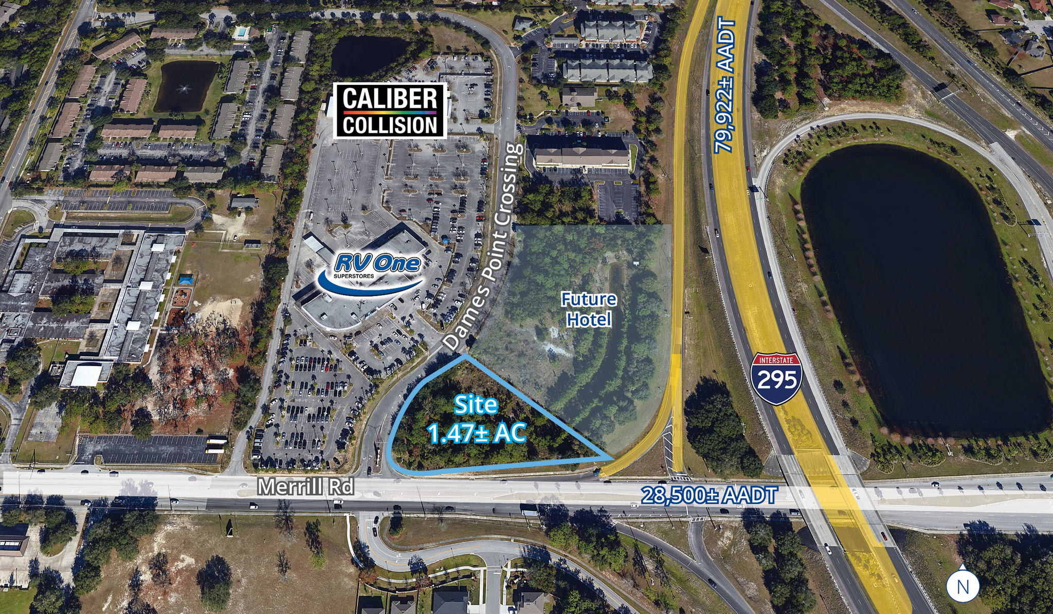 NEC Merrill Rd & Dames Point Crossing Blvd, Jacksonville, FL for Sale