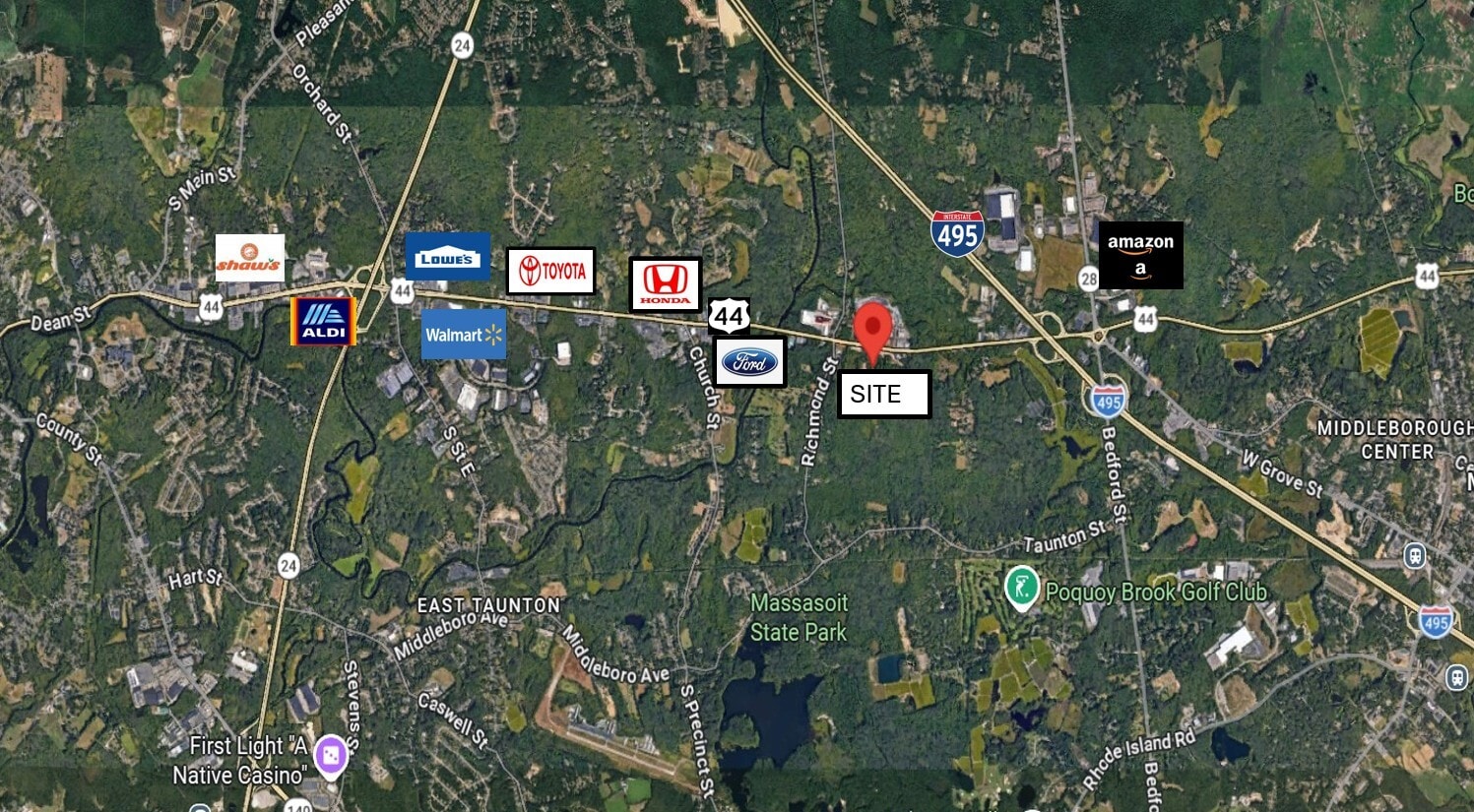 Route 44 & Cape Road, Taunton, MA for Sale
