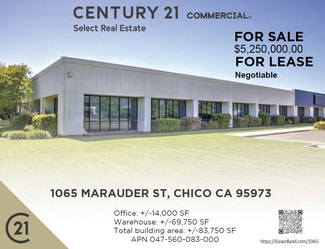 Chico, CA Manufacturing - 1065 Marauder St Chico, CA Manufacturing - 1065 Marauder St