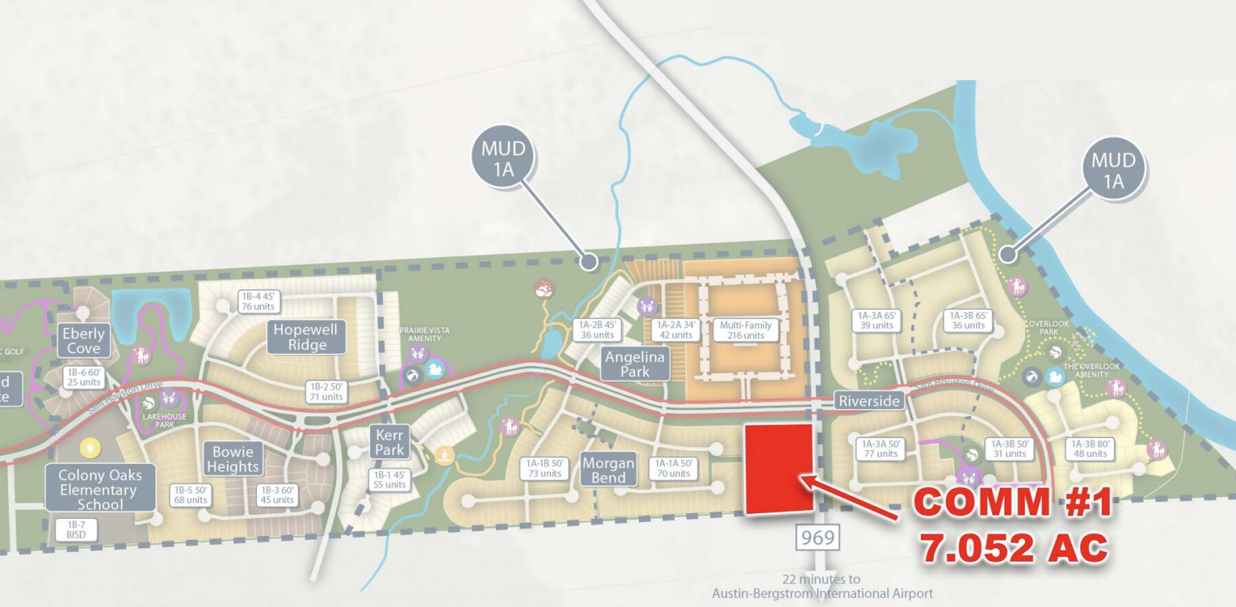 Colony Site Comm 1, Bastrop, TX for Sale