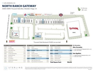 Westlake Village, CA Office/Retail, Retail - 30805-30895 E Thousand Oaks Blvd