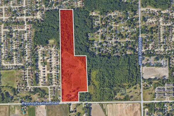 27.65 Acres, Pennsylvania Road, Romulus, MI for Sale