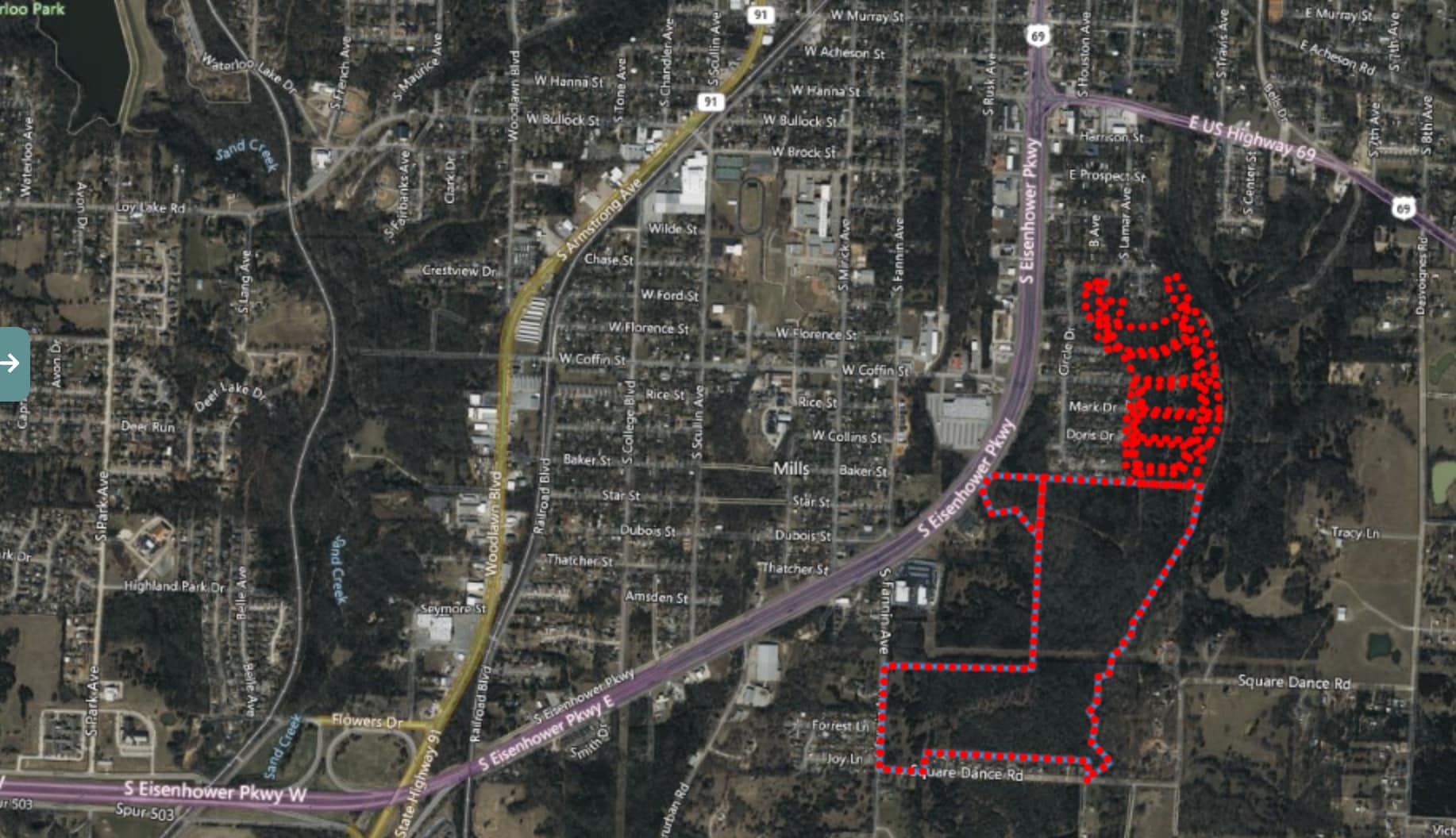 S Eisenhower Pky @ W Crawford St, Denison, TX for Sale