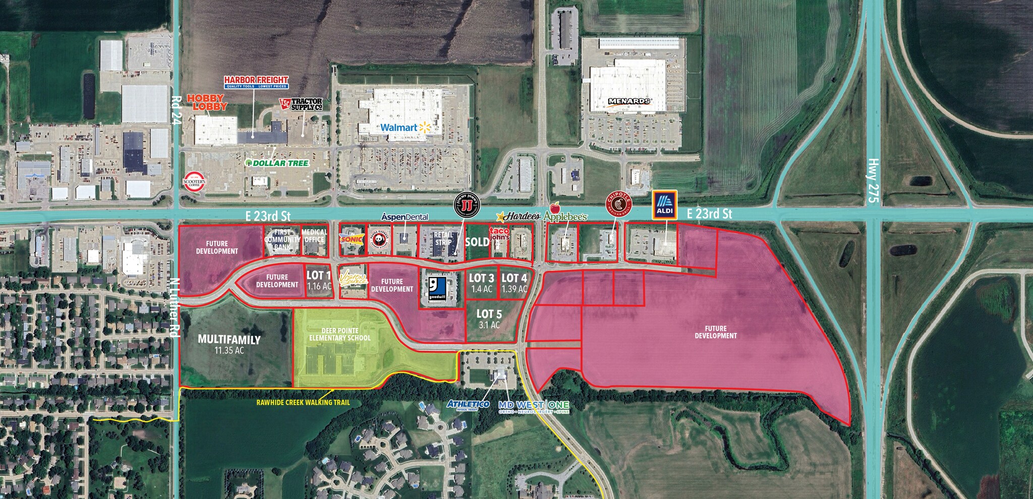 23rd Street & Highway 275, Fremont, NE for Sale