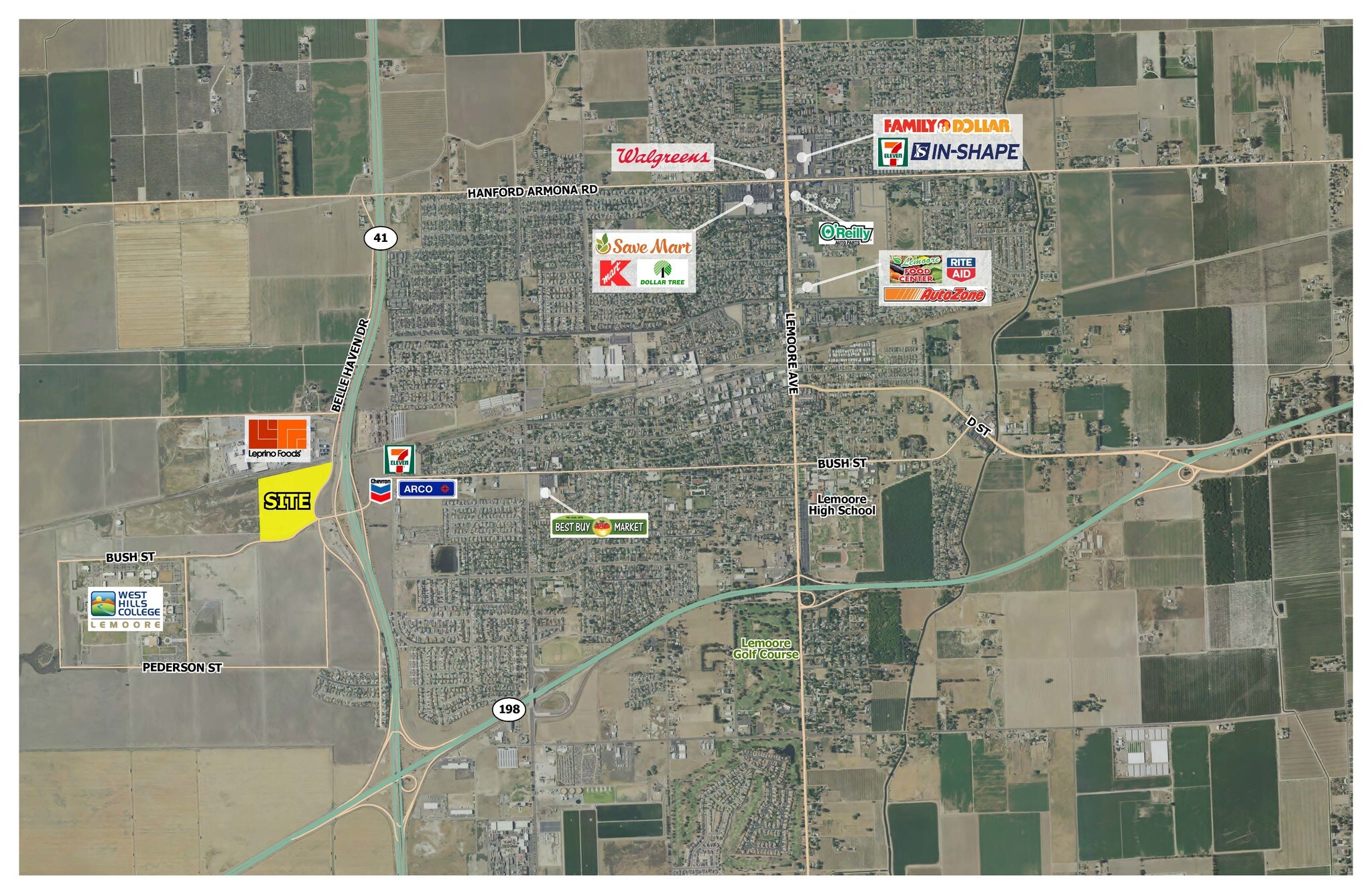 Bush St @ Belle Haven Drive, Lemoore, CA for Sale