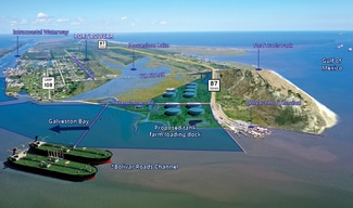 Port Bolivar, TX Commercial - ±257.8 Acres on Hwy 87