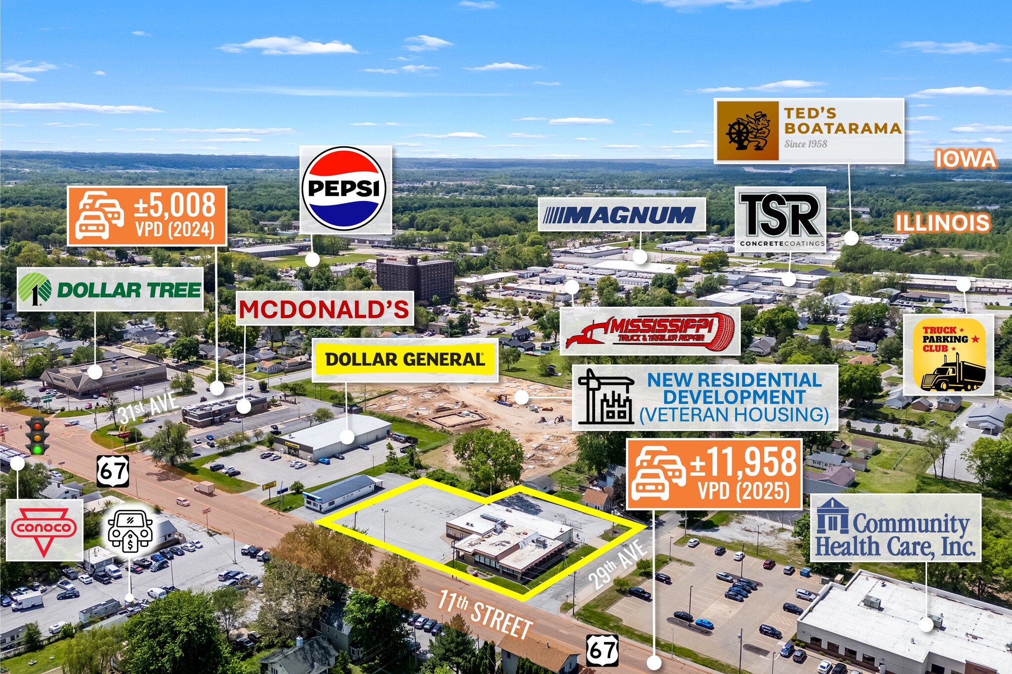 2904 11th St, Rock Island, IL for Sale
