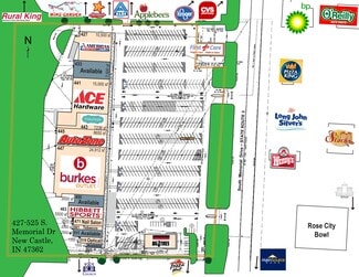 New Castle, IN Retail - 427-525 S Memorial Dr