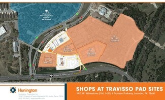 Leander, TX Commercial Land - NEC W. Whitestone (F.M. 1431) @ Travisso Parkway
