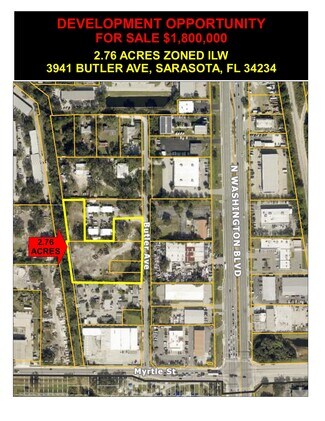 Sarasota, FL Industrial Land - 3941 Butler Ave