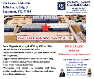Beaumont, TX Industrial - 5450 Ave A. Bldg. 3