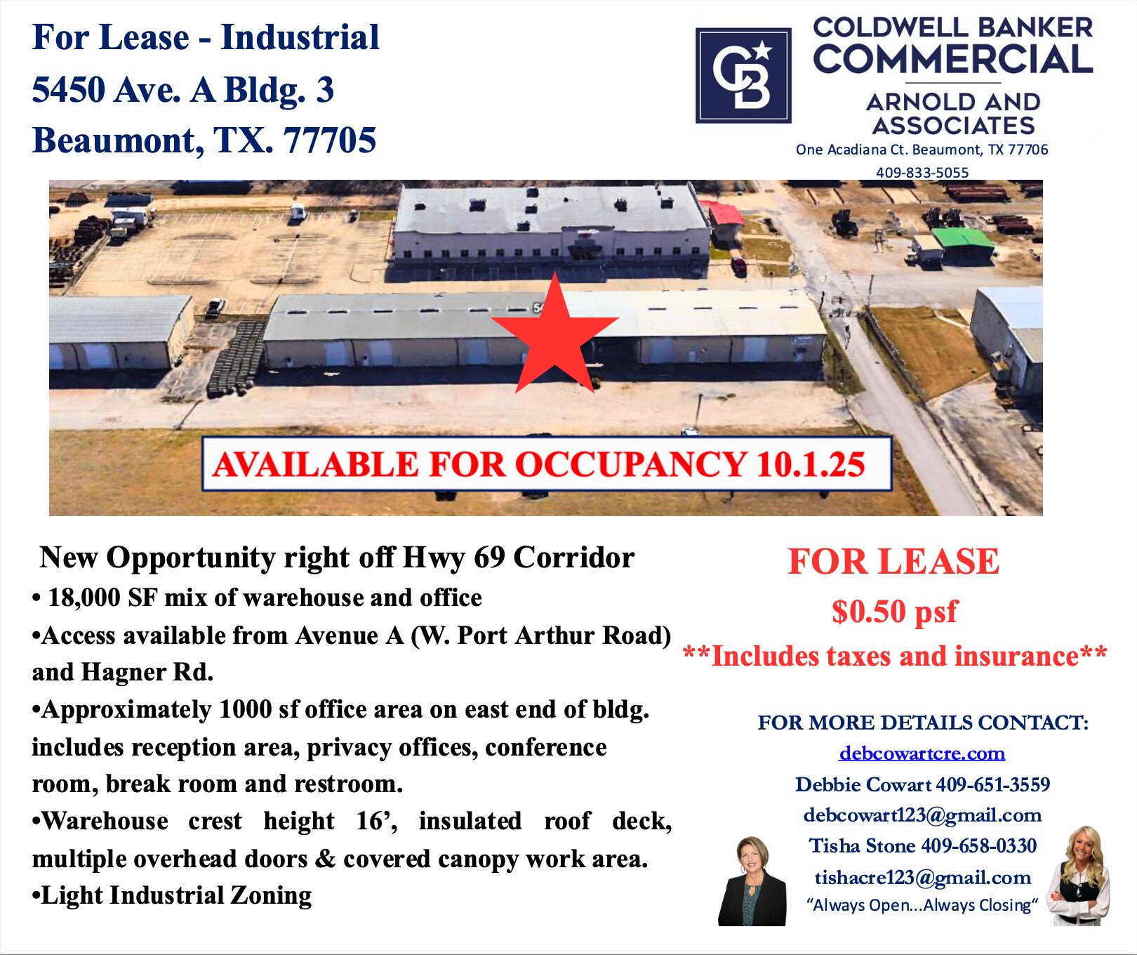5450 Ave A. Bldg. 3, Beaumont, TX for Rent