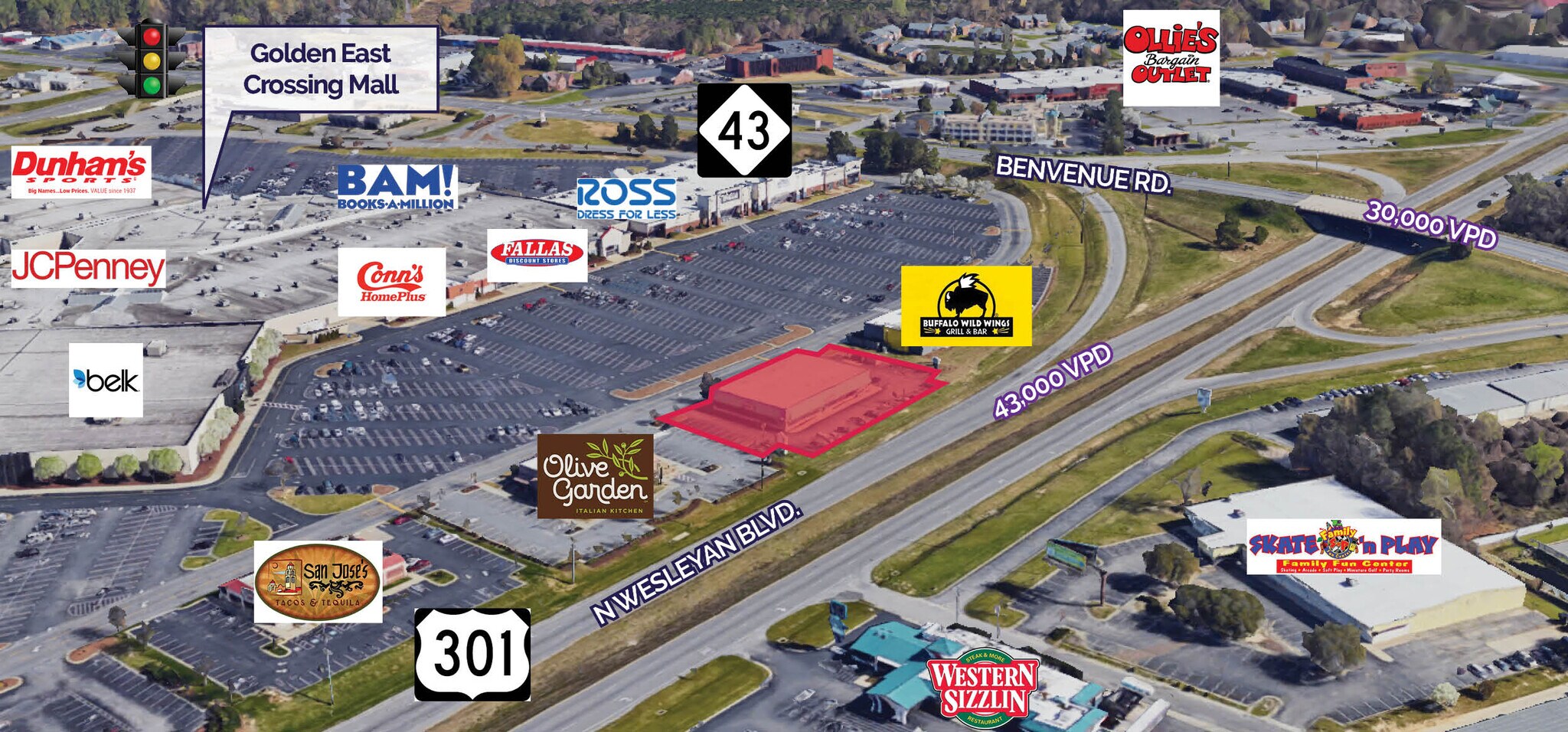 1150 N Wesleyan Blvd Rocky Mount, NC 27804 Retail Property for Lease