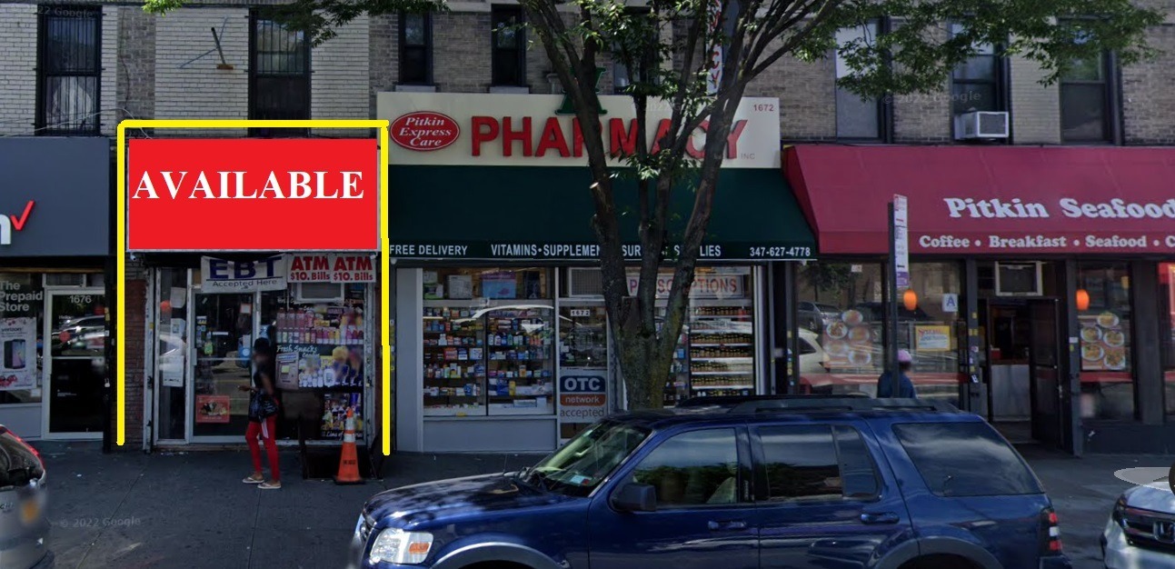 1672-1676 Pitkin Ave, Brooklyn, NY for Rent