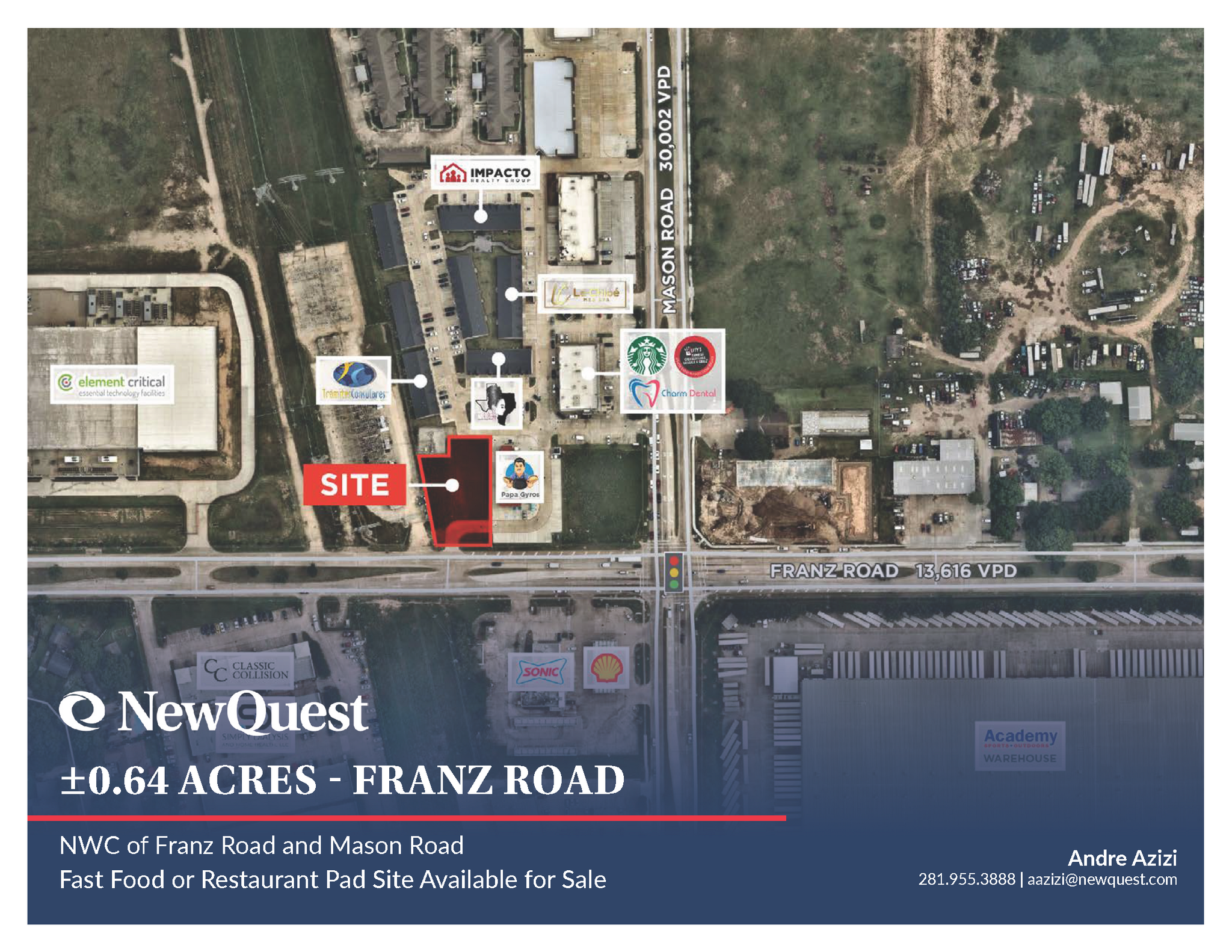 NWQ of Franz Rd and Mason rd, Katy, TX for Sale