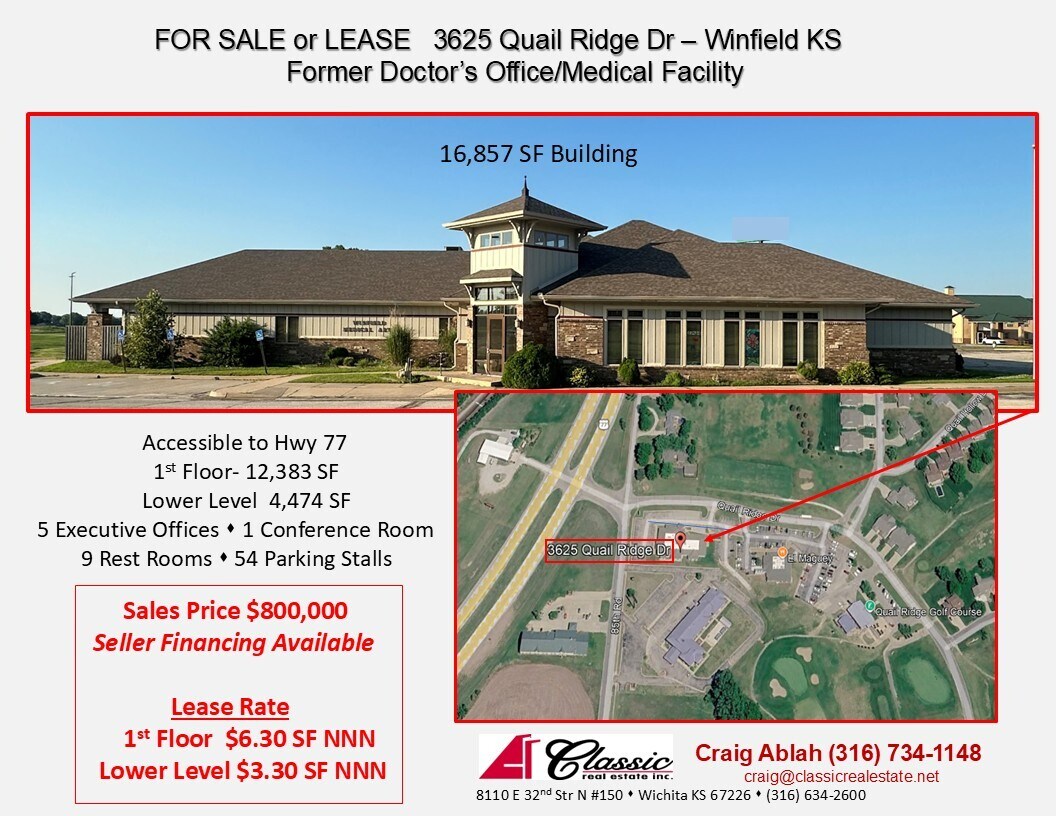3625 Quail Ridge Dr, Winfield, KS for Sale