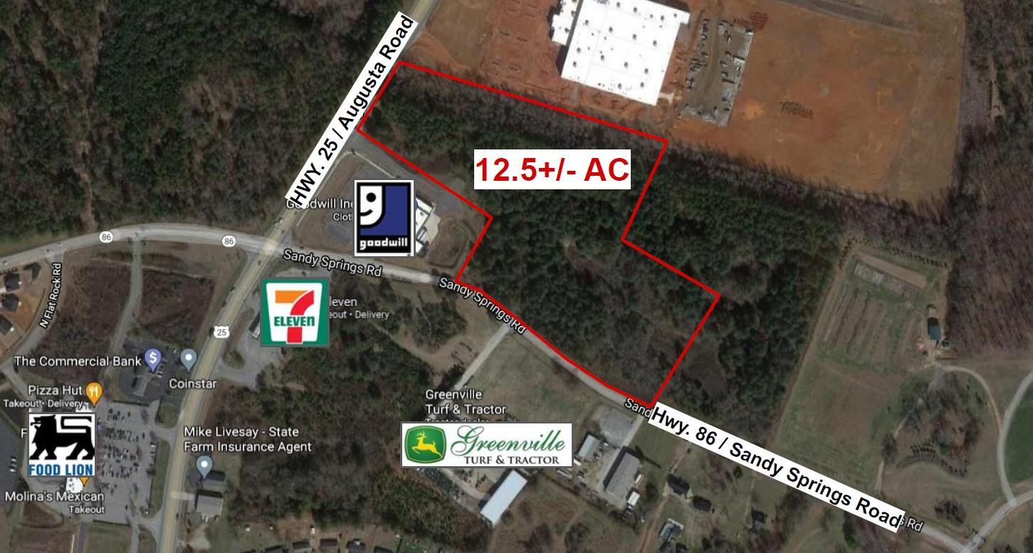 Hwy. 25 / Augusta @ Hwy. 86 / Sandy Springs Road, Piedmont, SC for Sale