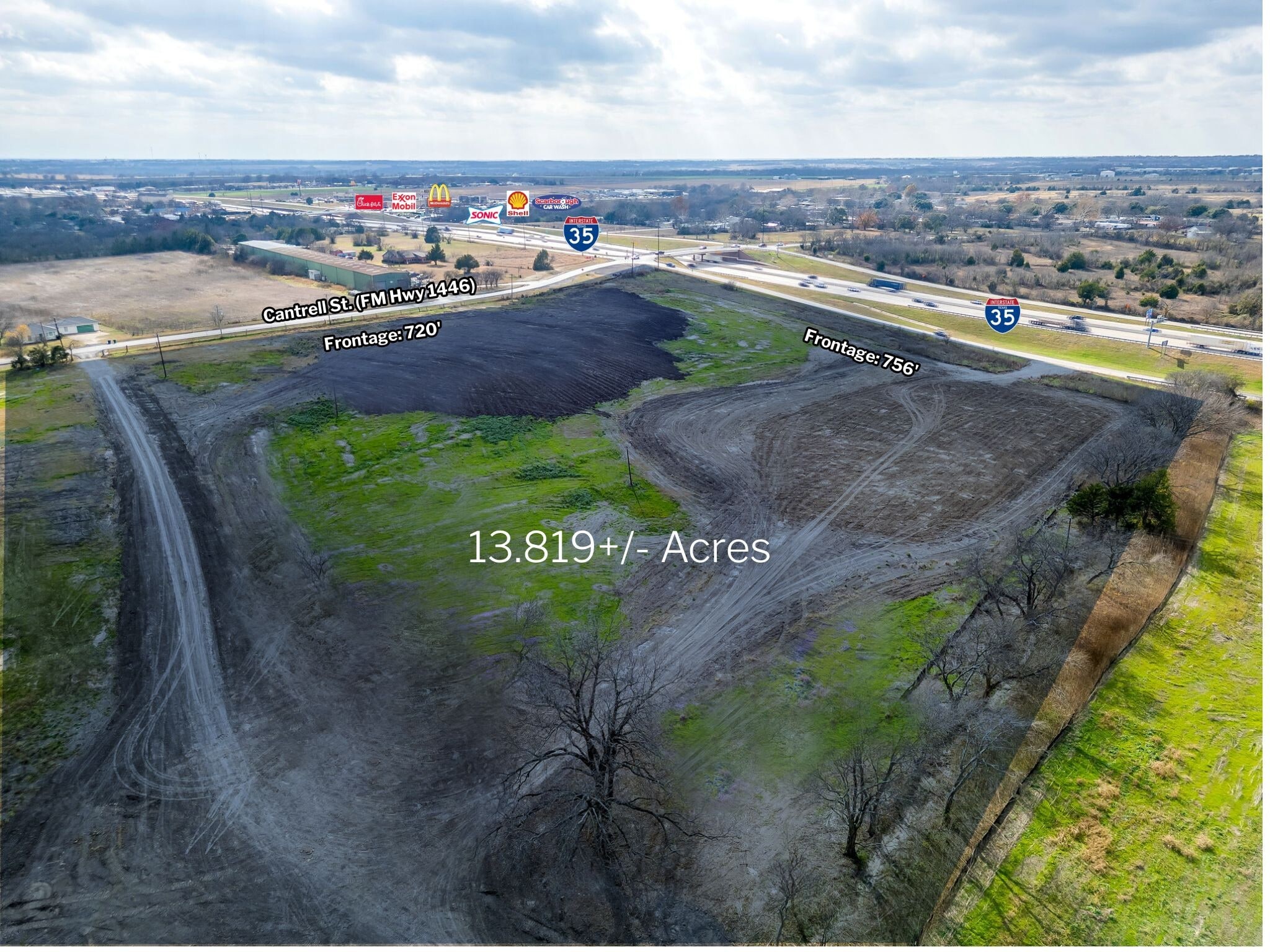 13.819 Acres I-35, Waxahachie, TX for Sale
