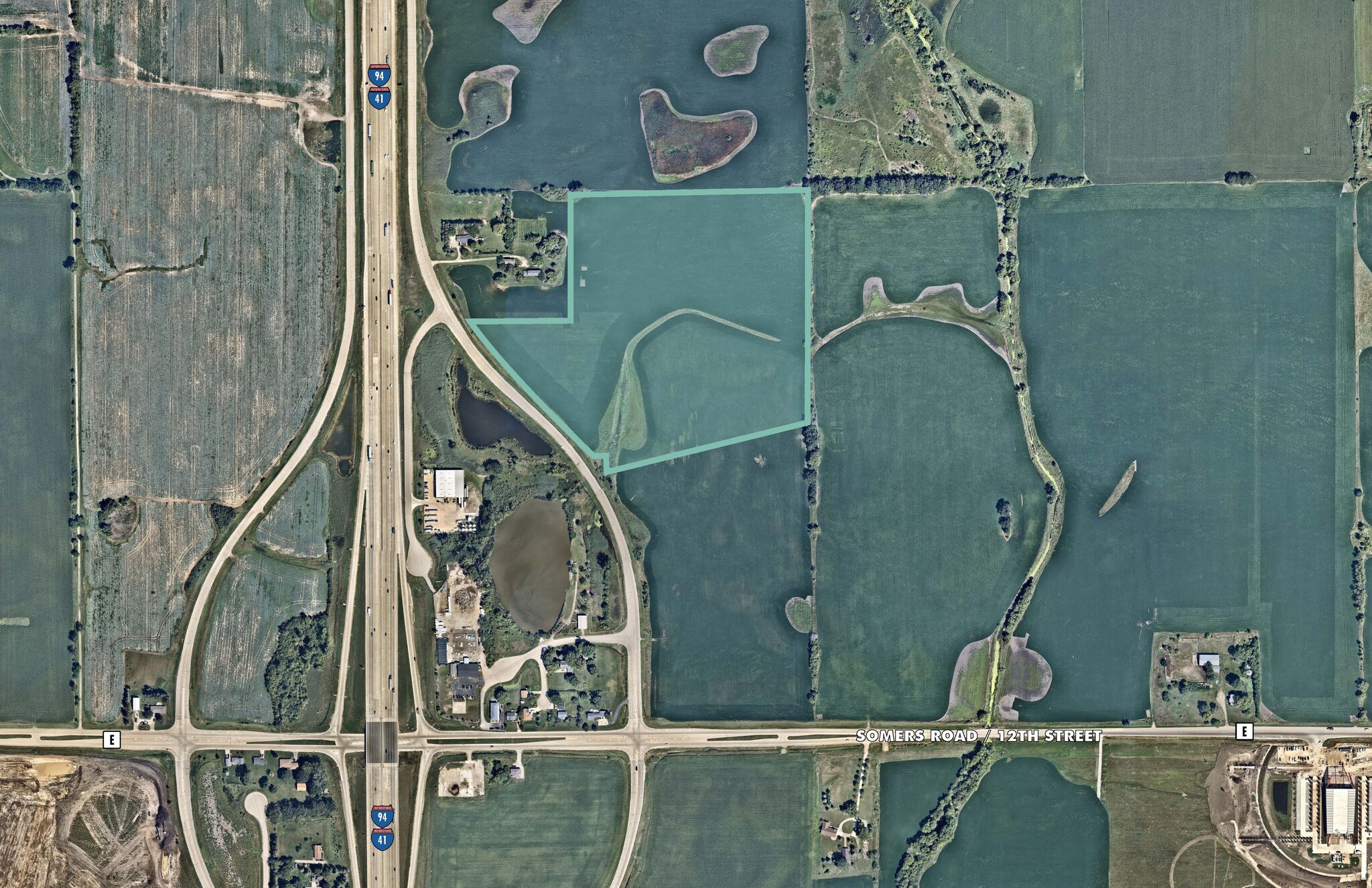 E. Frontage Road @ County Highway E, Somers, WI for Sale