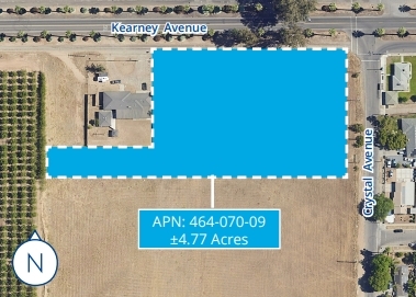 SWC Kearney Blvd and Crystal Ave, Fresno, CA for Sale