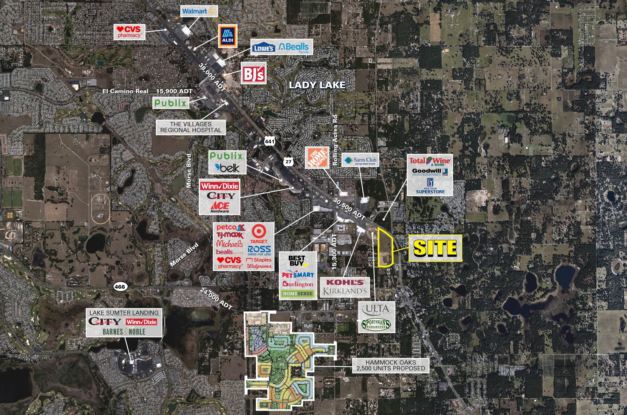 SWC US 441 hwy @ SR 25, Lady Lake, FL for Rent