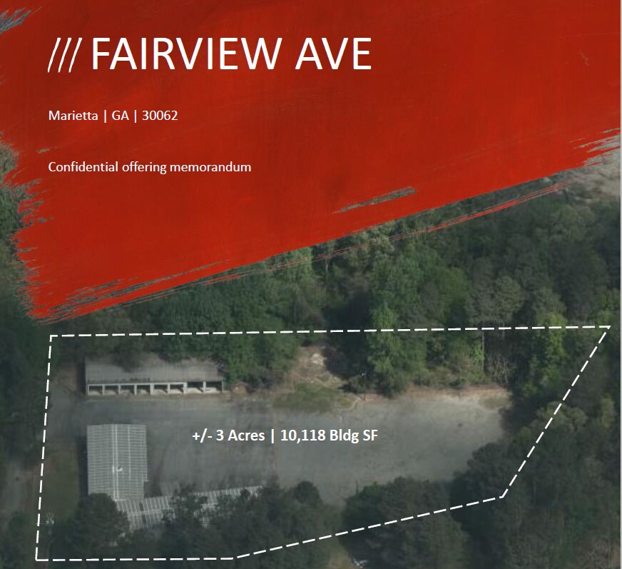 111 Fairview Ave Marietta, GA 30062 Land Property for Lease on