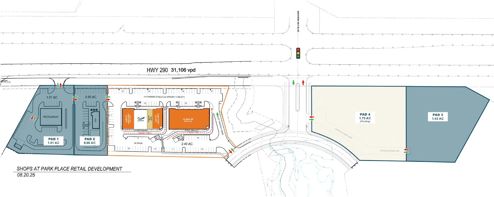 SWC and SEC of Western Sky Blvd and Hwy 290, Elgin, TX for Sale