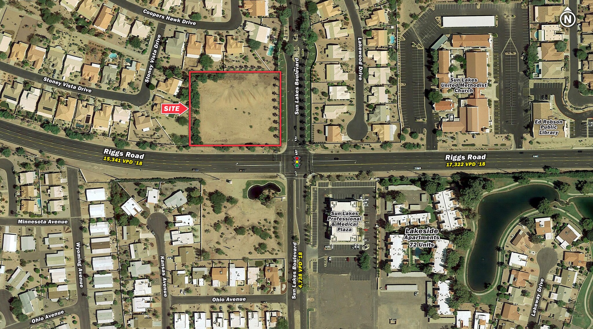 NWC Riggs Rd & Sun Lakes Blvd, Sun Lakes, AZ for Sale