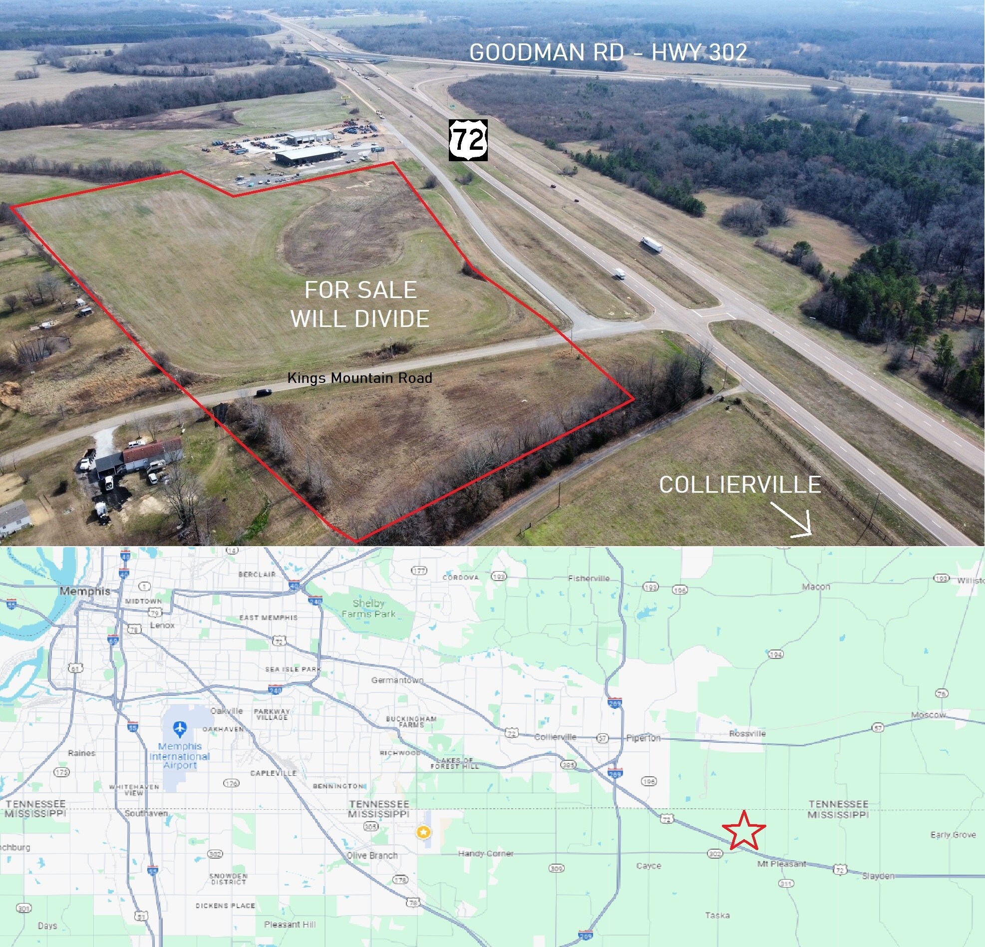 Kings Mountain Dr, Byhalia, MS for Sale
