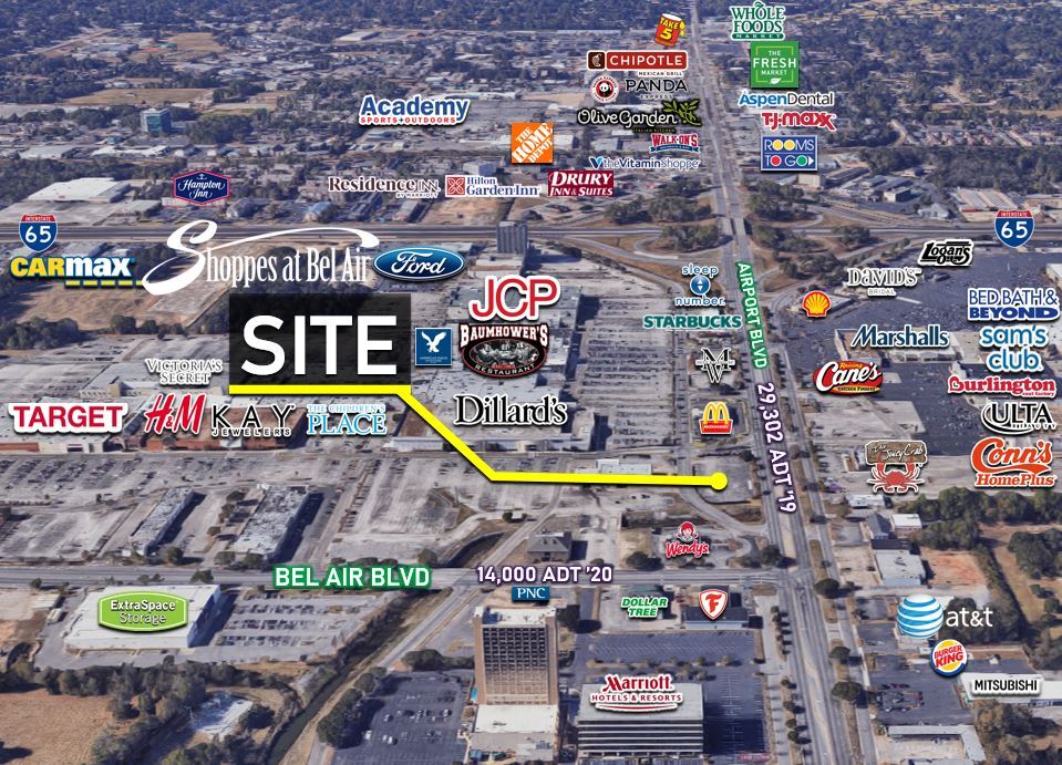 3299A Bel Air Mall, Mobile, AL for Rent