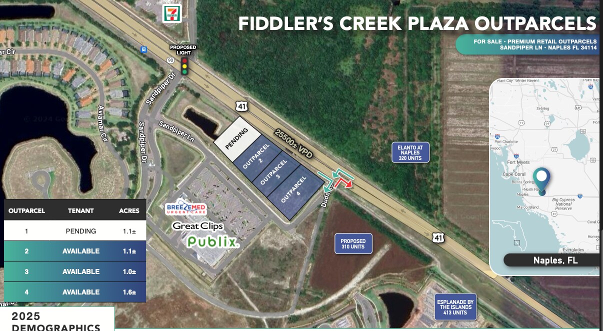 Sandpiper Lane Outparcels, Naples, FL for Sale