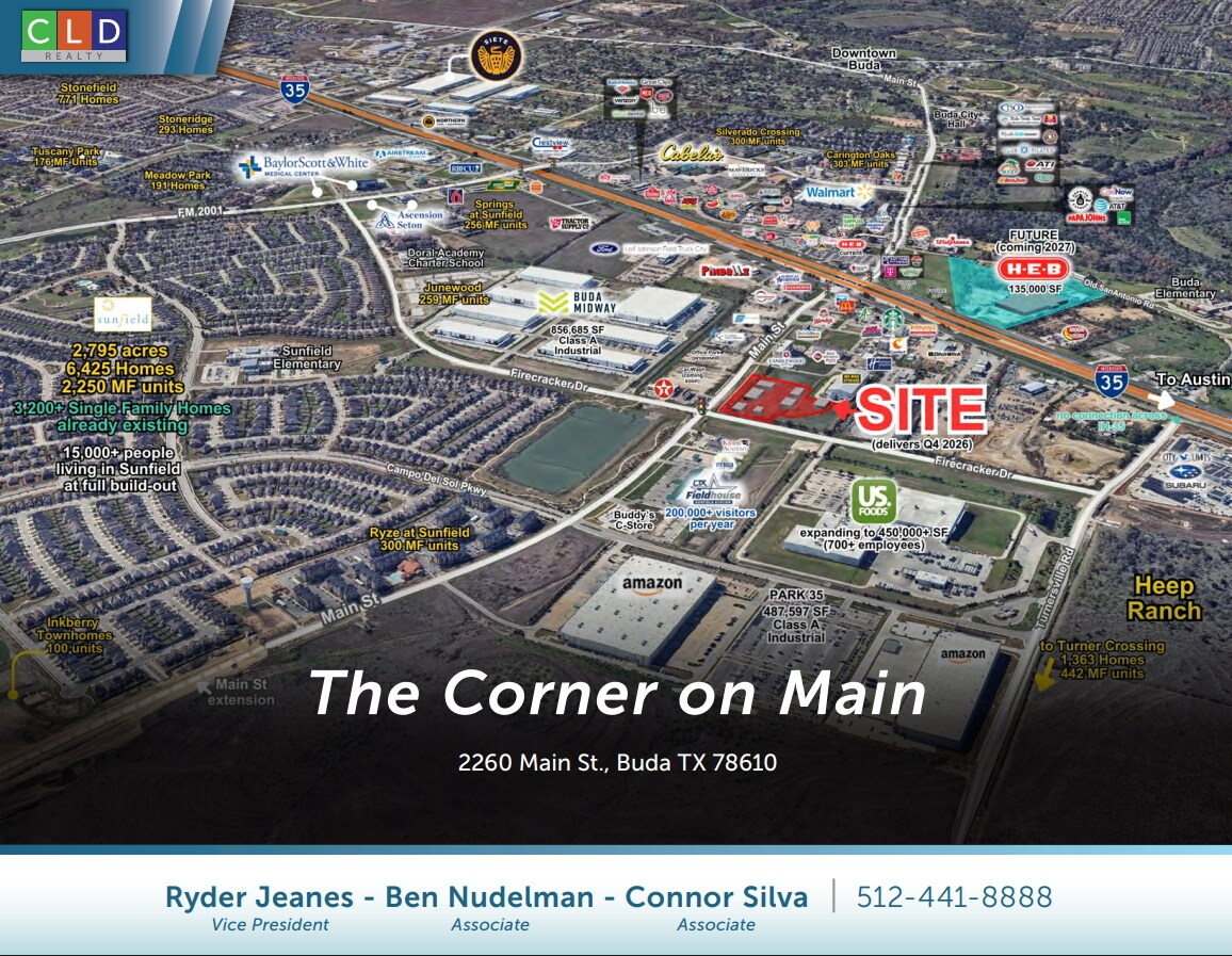 The Corner on Main, Buda, TX for Rent