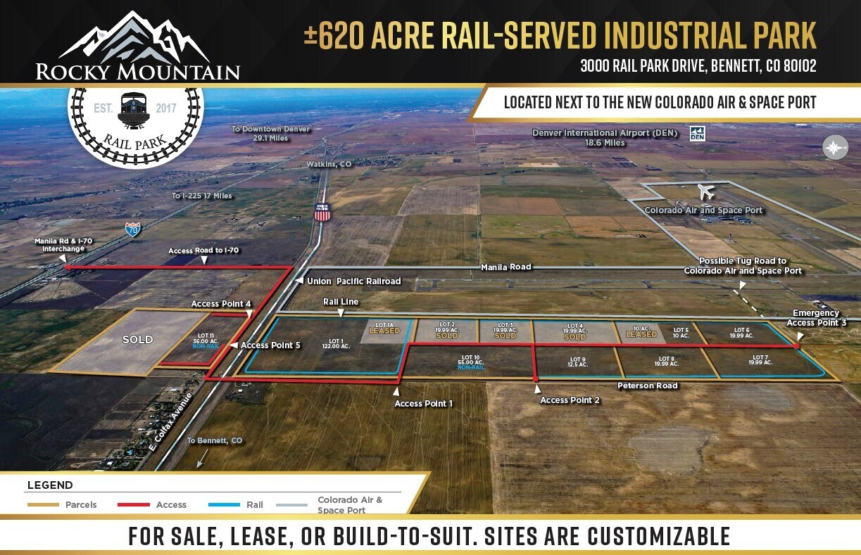 NWC E Colfax Avenue & Peterson Rd, Bennett, CO for Rent