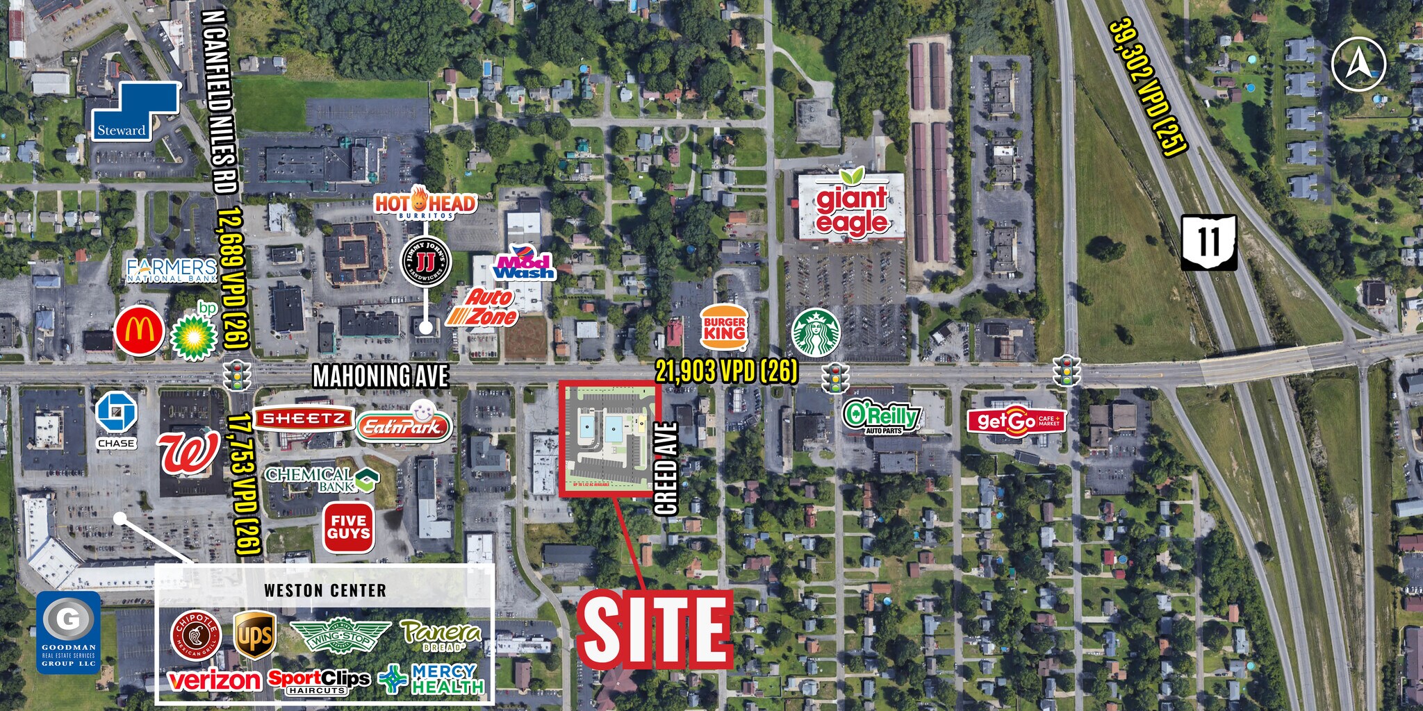 5411 Mahoning Ave, Youngstown, OH for Rent