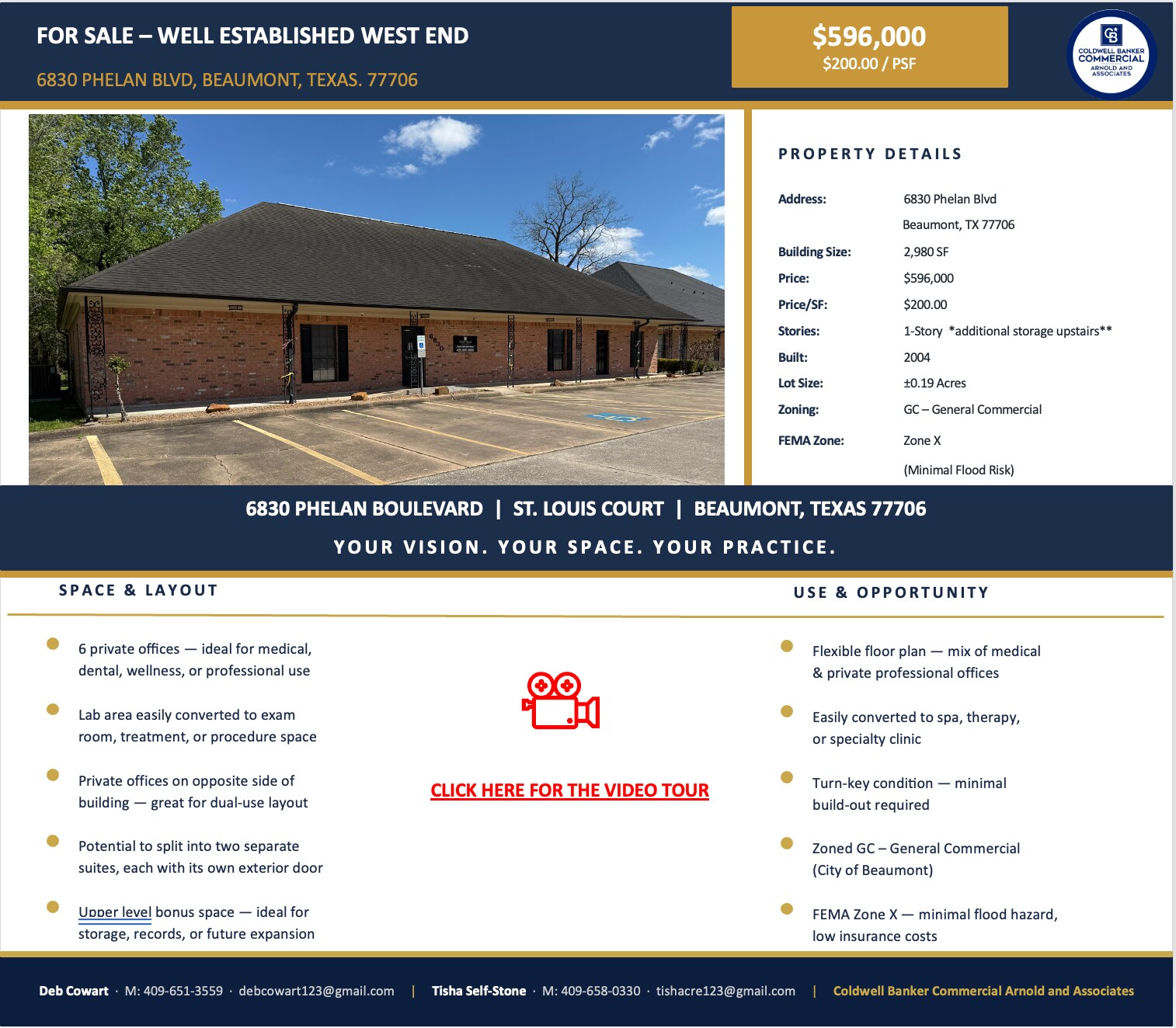 6830 Phelan Blvd, Beaumont, TX for Sale