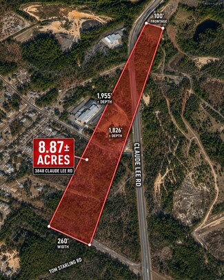 Fayetteville, NC Commercial Land - 3848 Claude Lee rd