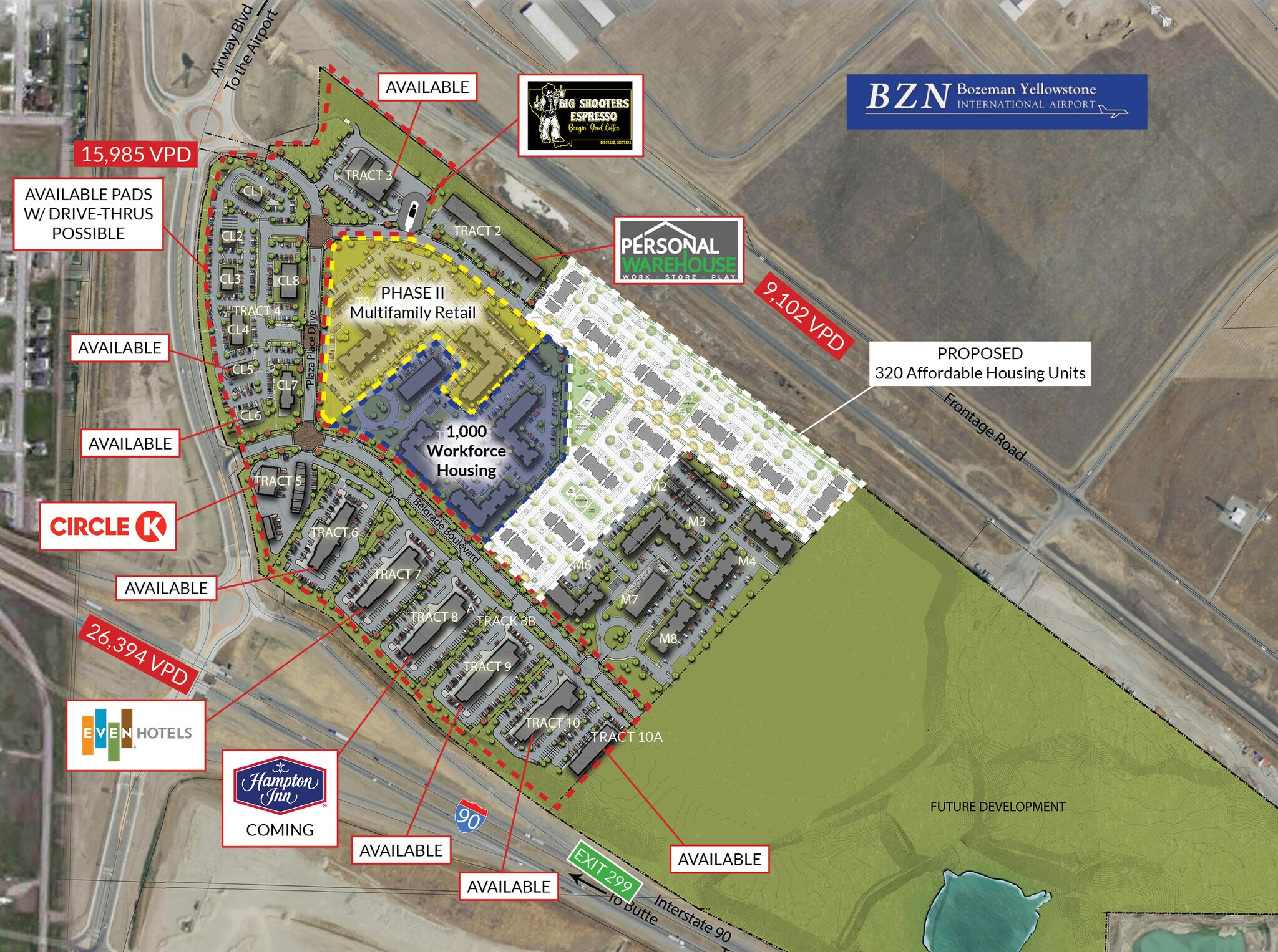 Airport Boulevard & Frontage Rd, Belgrade, MT for Rent