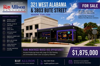 Houston, TX Storefront Retail/Residential - 3803 Bute St Houston, TX Storefront Retail/Residential - 3803 Bute St