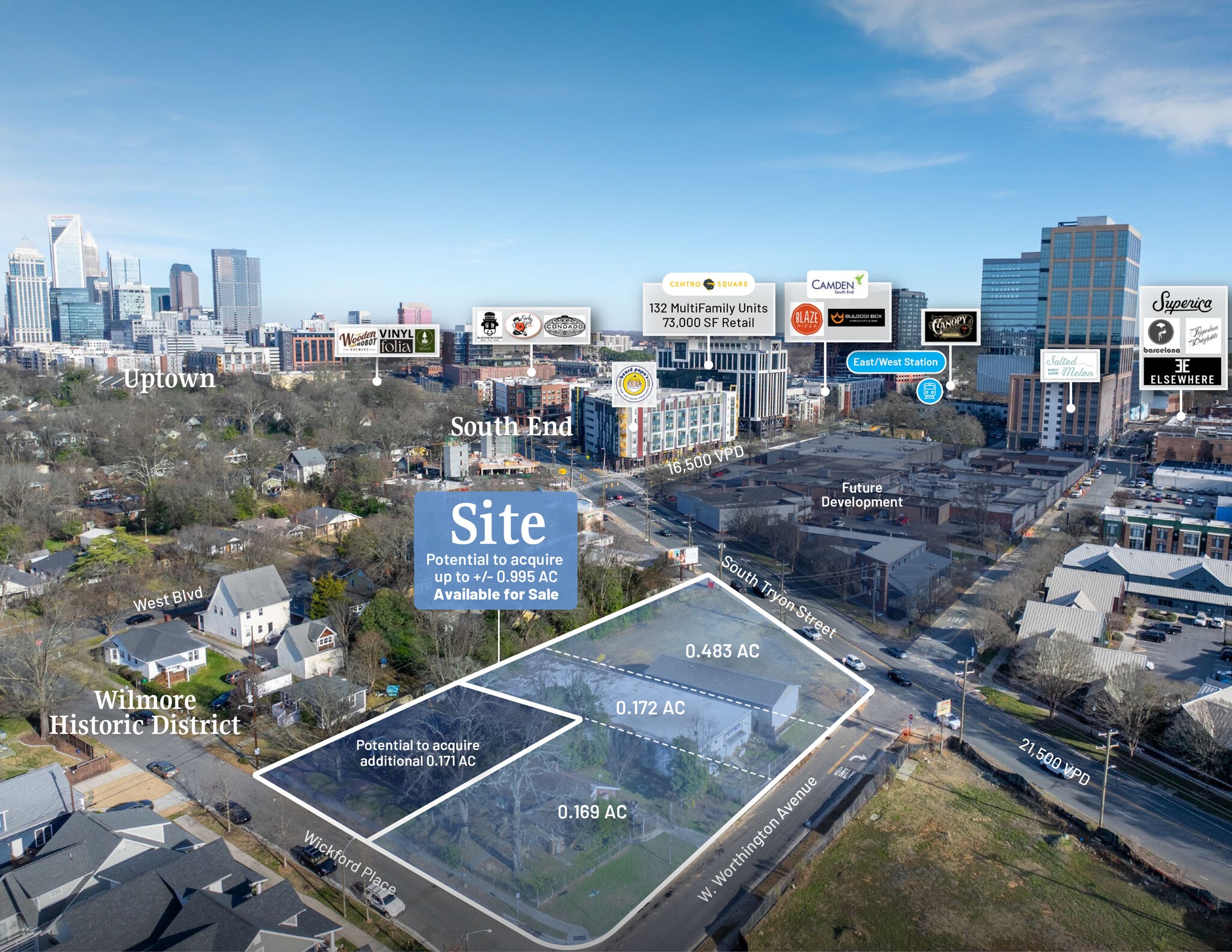 1830 S Tryon St - 1825 Wickford Pl, Charlotte, NC for Sale