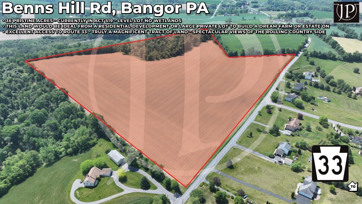 Benns Hill Rd, Bangor, PA for Sale