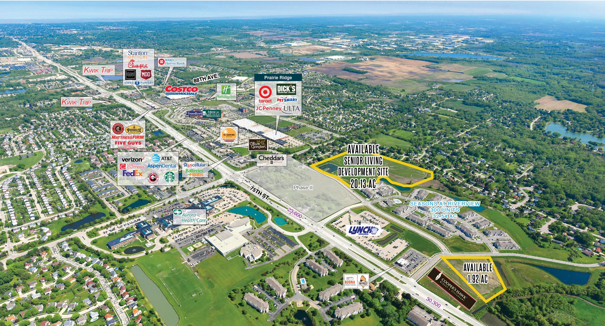 SWC Highway 50 & 104th Ave, Pleasant Prairie, WI for Sale