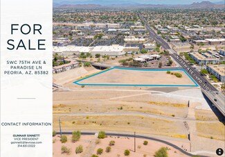Peoria, AZ Commercial Land - SWC 75th & Paradise Ln