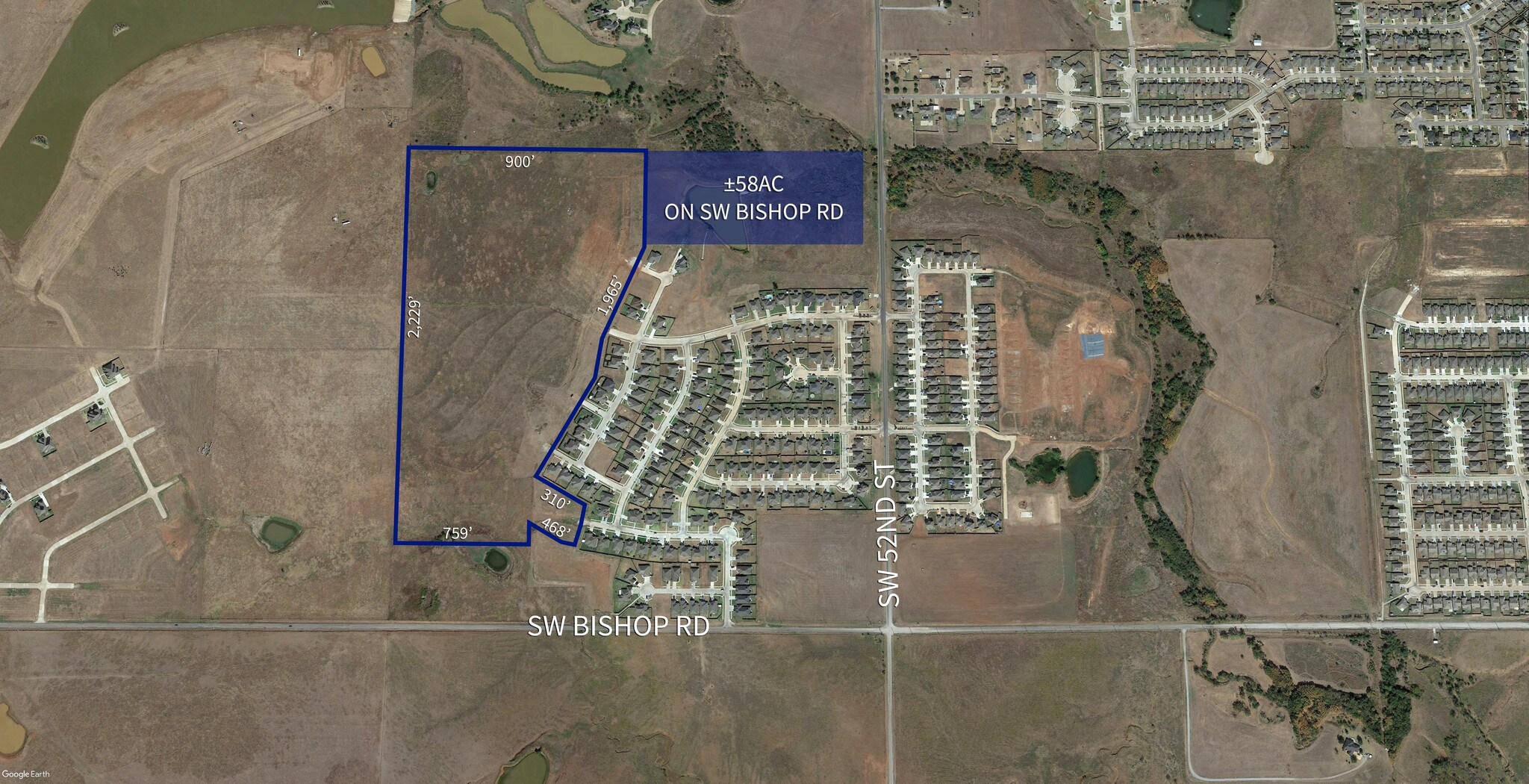 58AC On SW Bishop Rd, Lawton, OK for Sale
